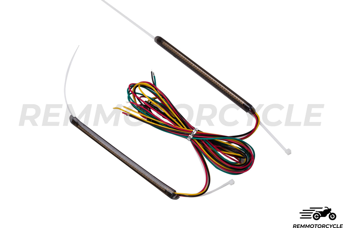 Sepasang petunjuk LED dengan cahaya belakang untuk penyerap kejutan