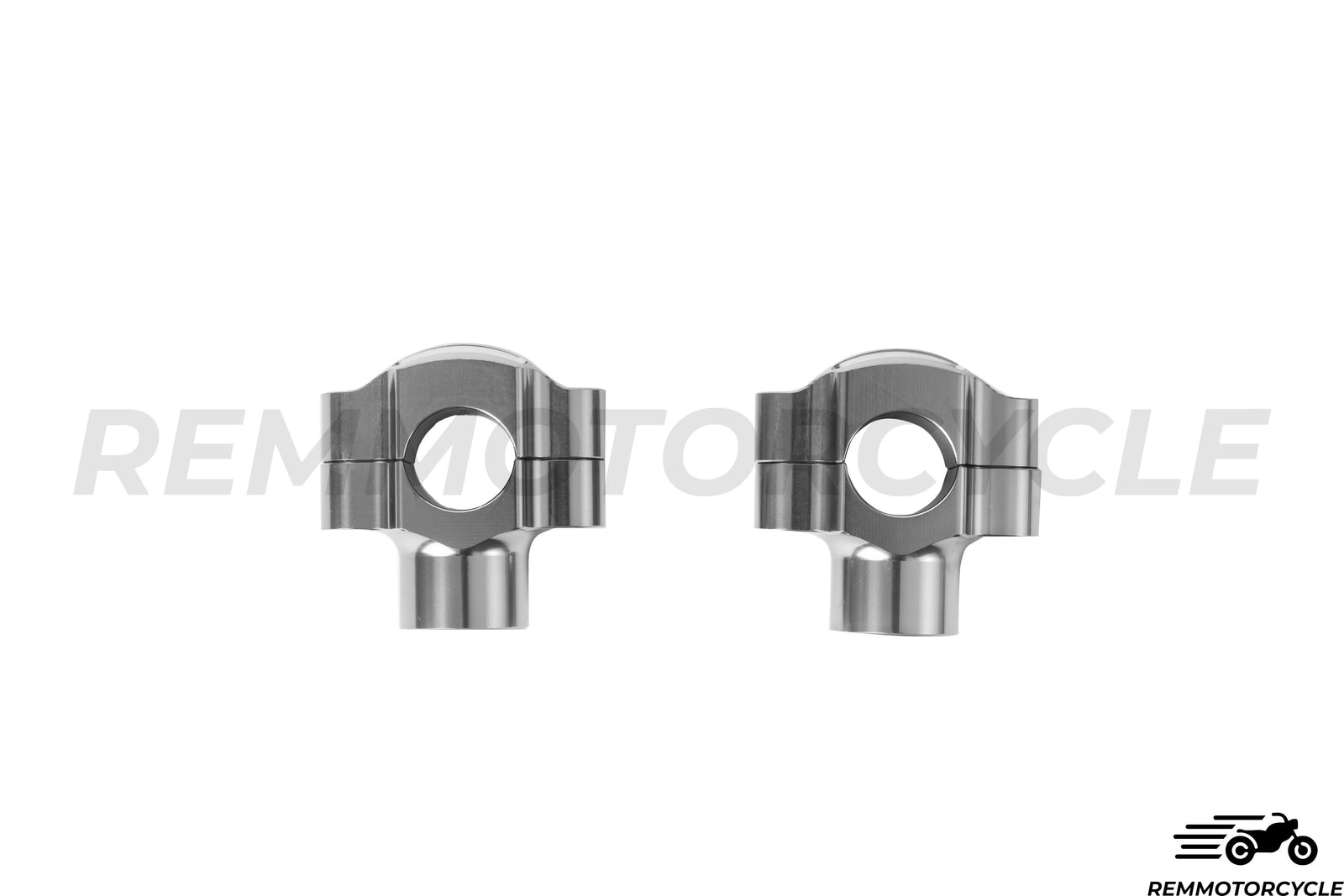 Pontets de Guidon de 22 mm ou 25 mm Chrome, Noir, Titane ou Laiton