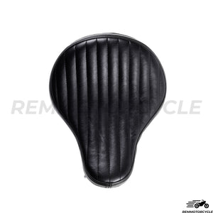 Solo Seat Black Leather Bobber Chopper With Support Sportster 883 1200 x48