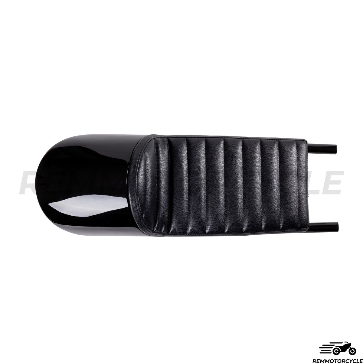 Selle Cafe Racer En Métal Noir avec boucle LED