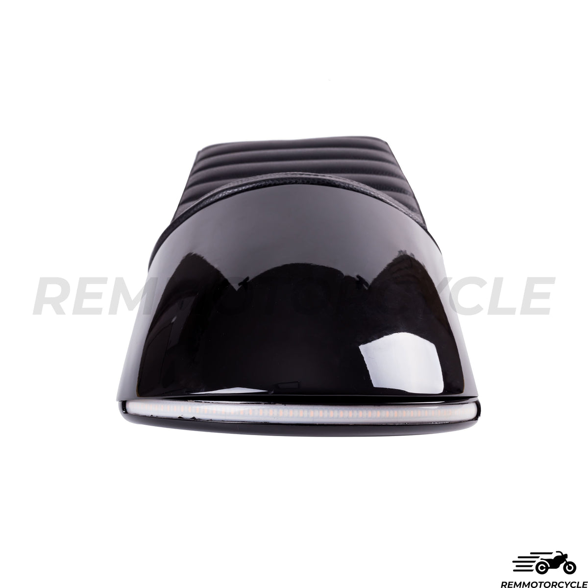 Selle Cafe Racer En Métal Noir avec boucle LED