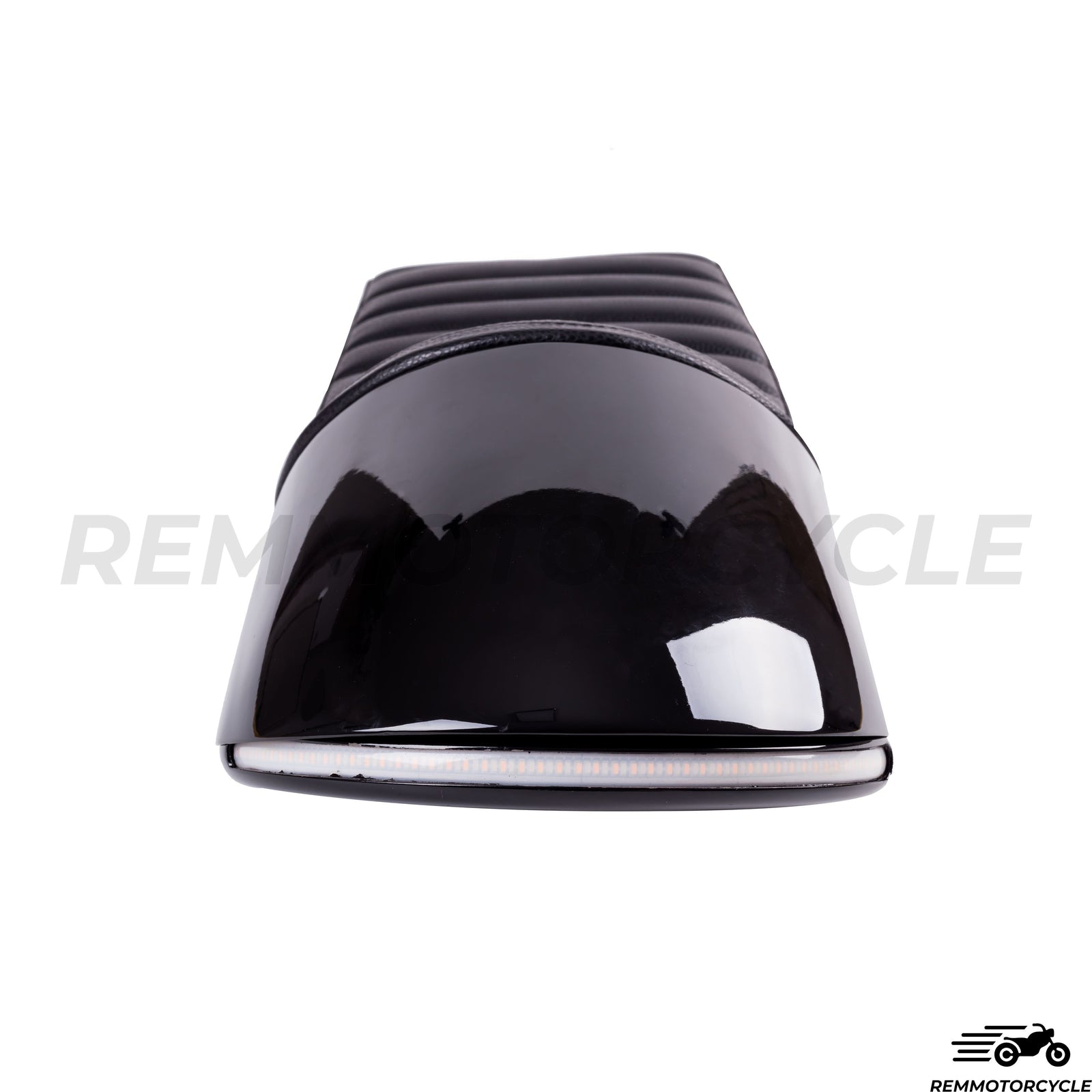 Selle Cafe Racer En Métal Noir avec boucle LED