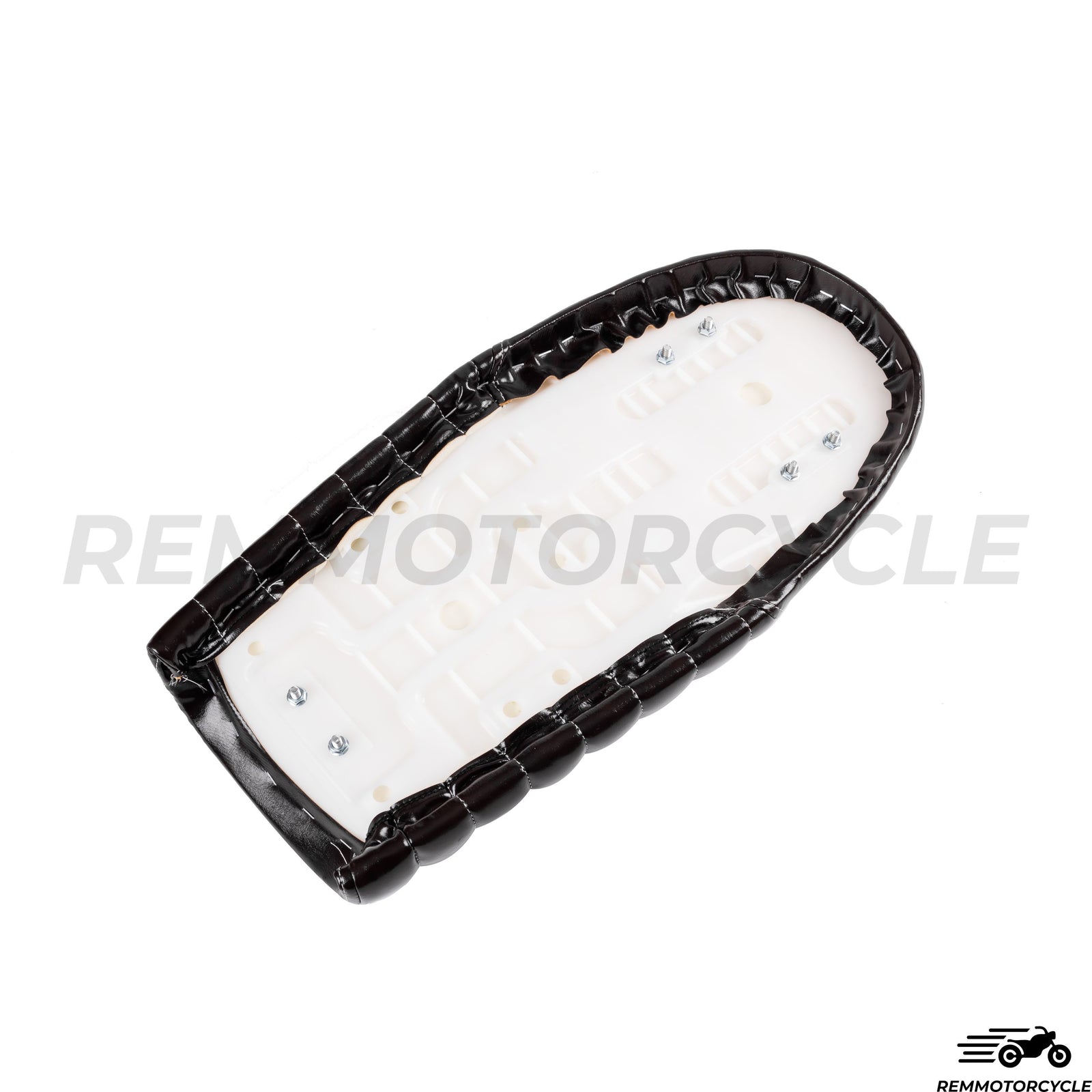 Selle Noir Effet Vieilli Coutures blanches