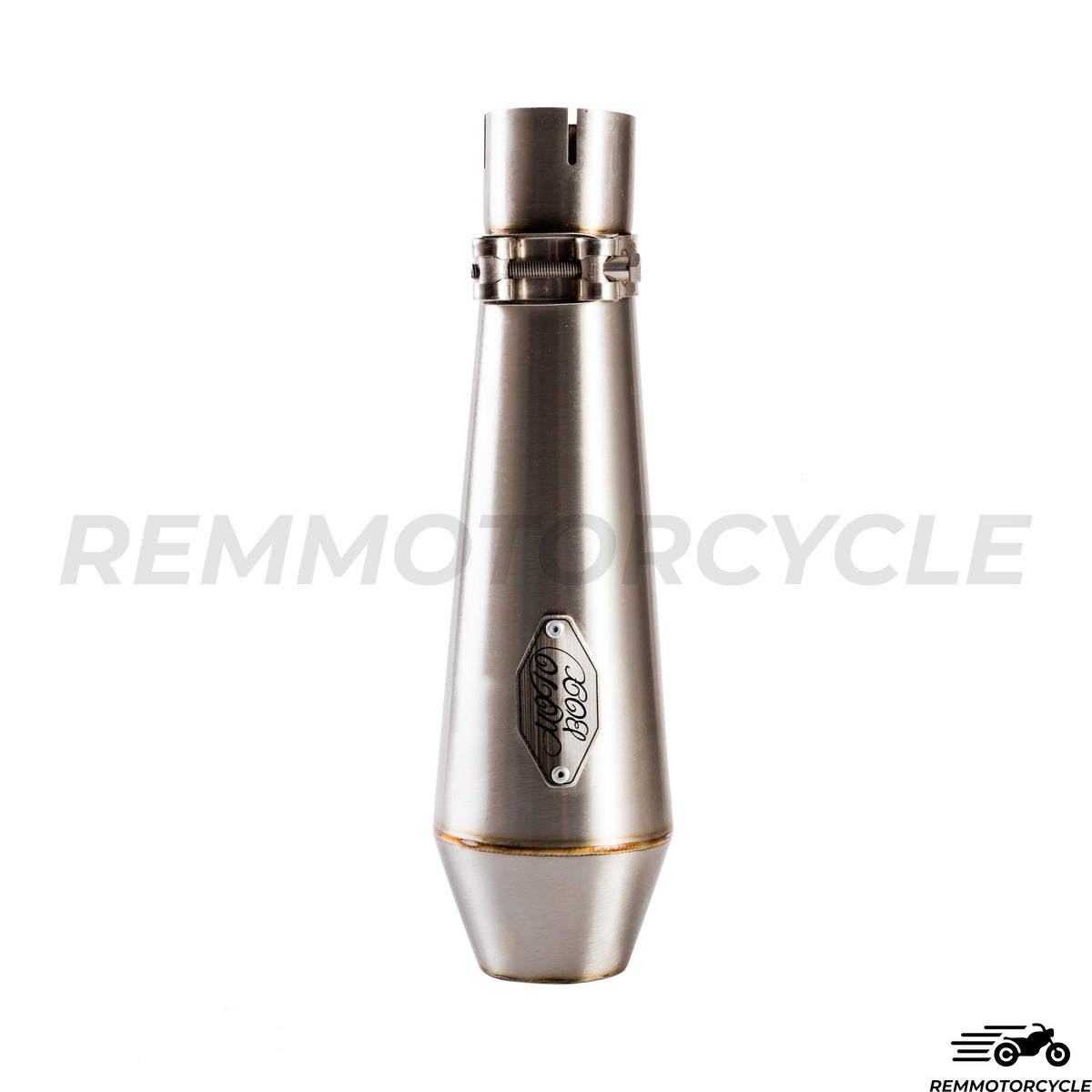 Kurzer Auspuff Cafe Racer mit Schikanen