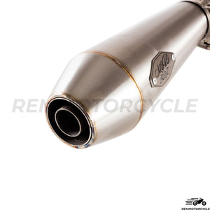 Cafe Racer Short Exhaust With Baffle