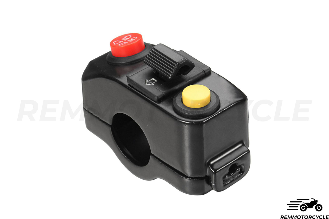 Clignotants Moto LED Universels – Guidon 22mm – Ambre – Noir (Paire)