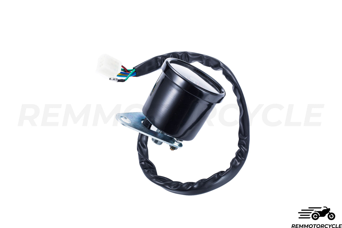 Contachilometri Universale Moto Km/h Nero o Cromato 5 indicatori 