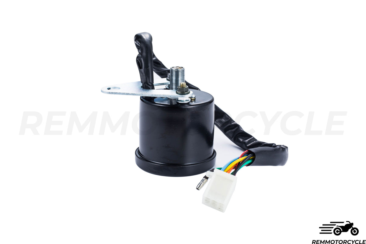 Contachilometri Universale Moto Km/h Nero o Cromato 5 indicatori 