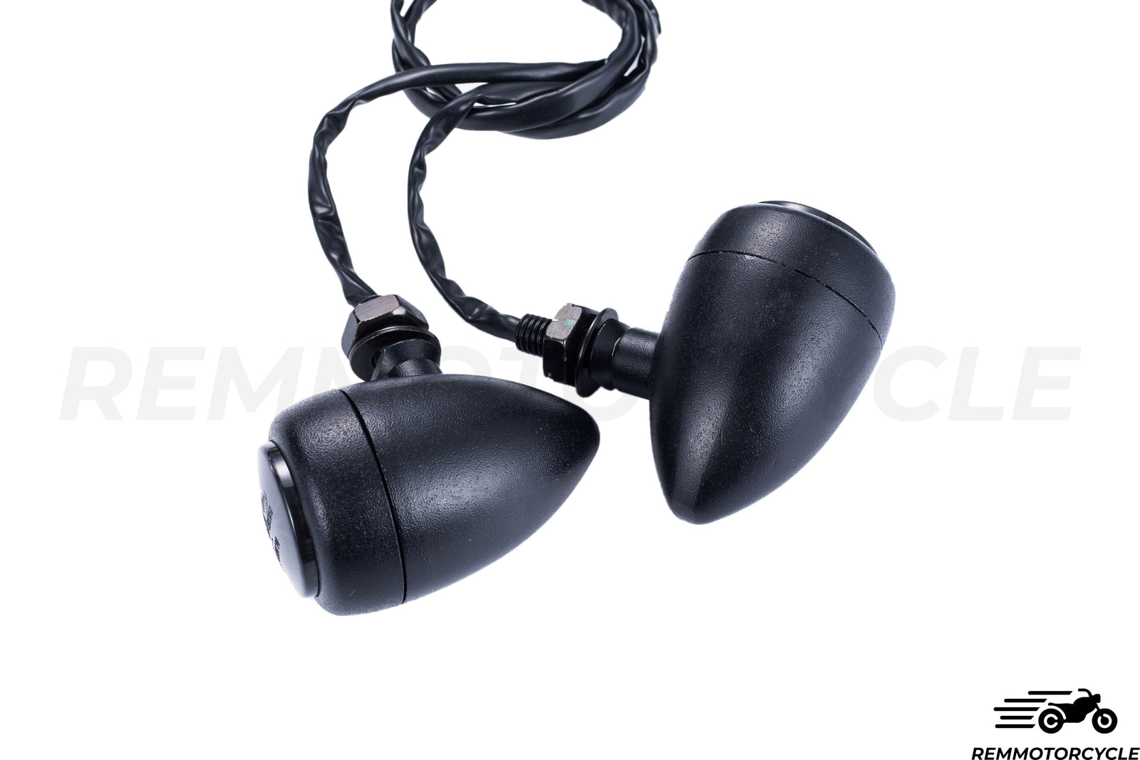 Sepasang petunjuk LED hitam penuh