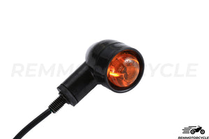 Pair of Approved Black Orange LED Turn Signals
