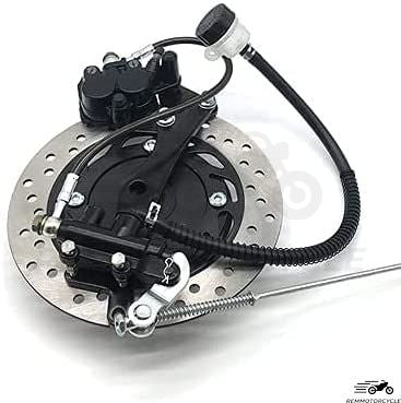 Rear drum brake transformation kit into disc brake 11 to 13 cm in diameter