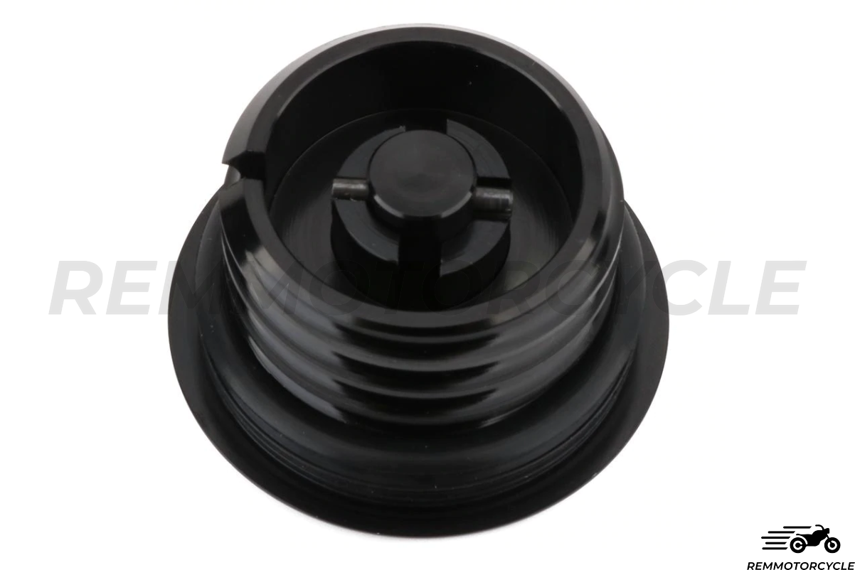 Tappo serbatoio retrattile Shadow Harley in alluminio nero o cromato