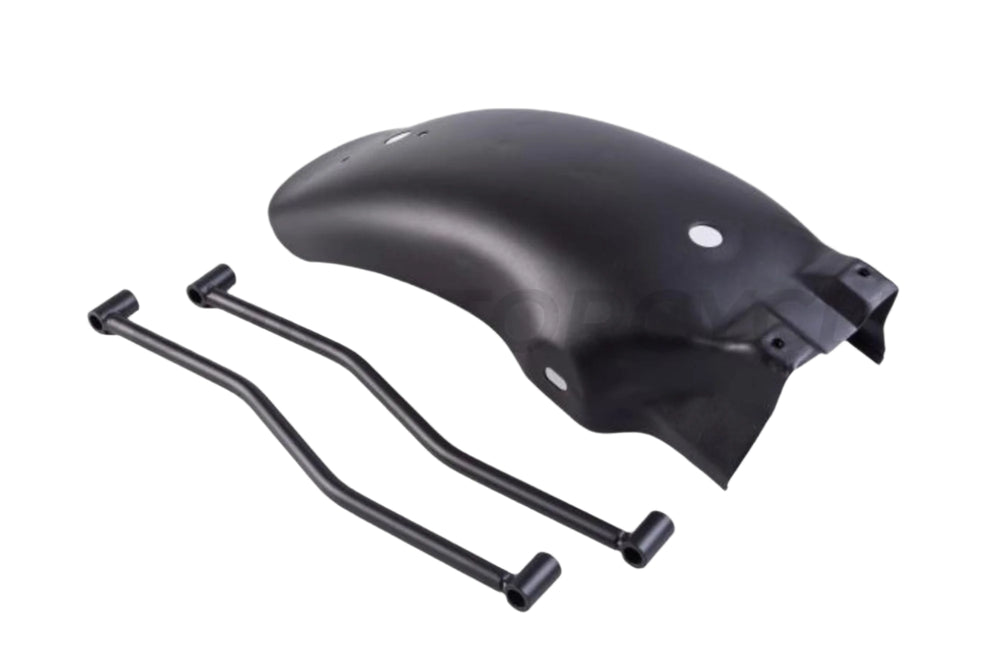Garde-boue Arrière Noir Brillant Harley Sportster - Support Clignotants Latéraux - Acier, Compatible 2004-2020