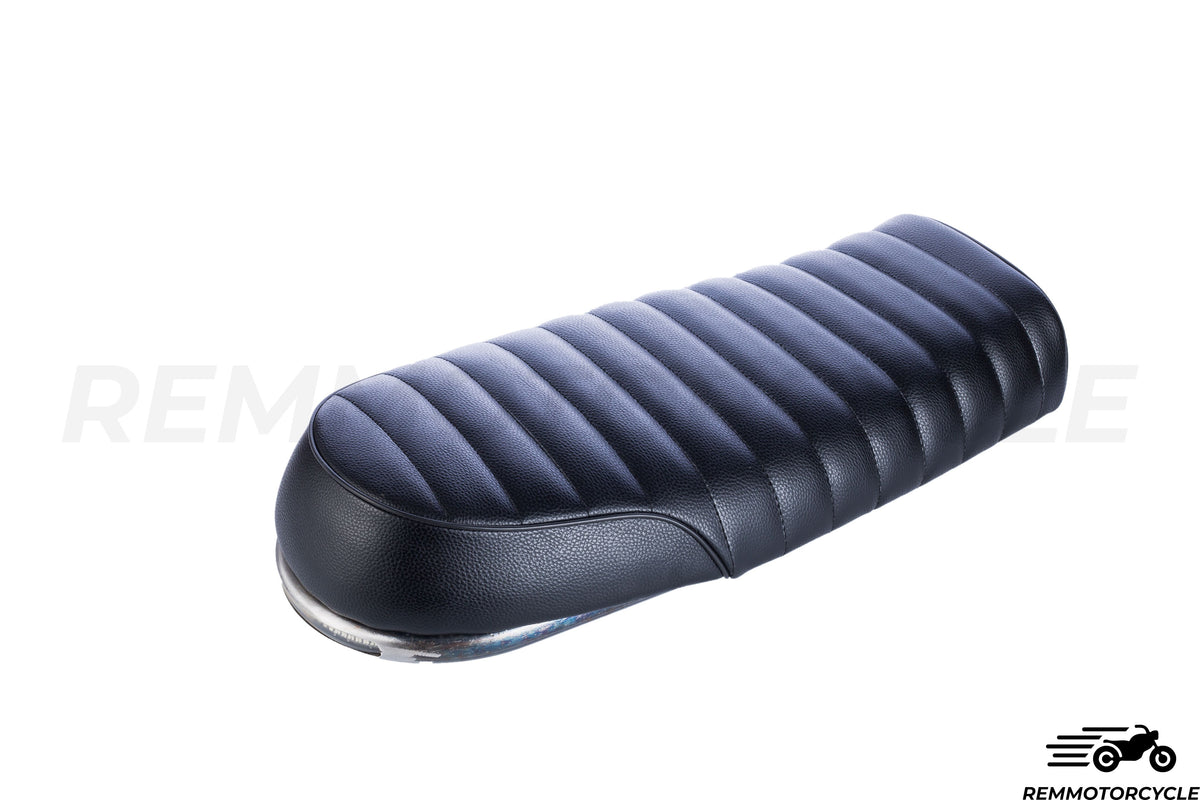 Black Motorcycle Saddle + Short Flat Loop + Band LED Terpadu