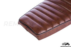brown cafe racer motorcycle seat