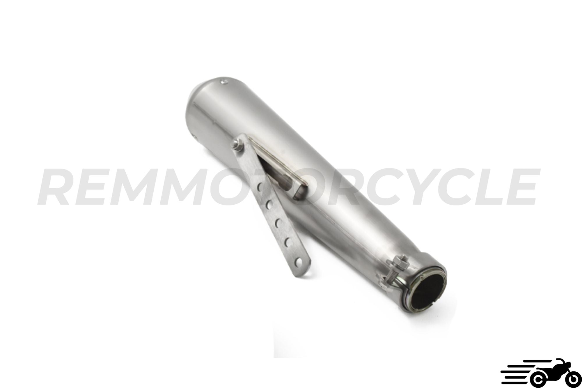 Exhaust Megaphone Cafe racer Stainless Steel with Chicane