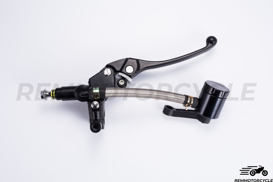 Ensemble Levier de frein moto et levier Embrayage Moto Vintage RACING Noir/Gris 22 mm