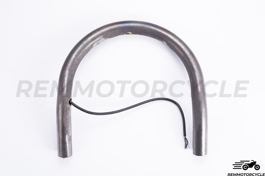 Boucle arriere moto avec Bande LED Intégrée Plate ou Relevée Dia. 25 mm