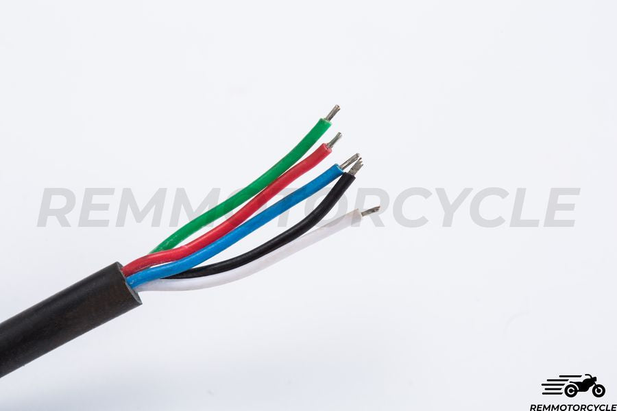 Boucle arriere moto avec Bande LED Intégrée Plate ou Relevée Dia. 25 mm