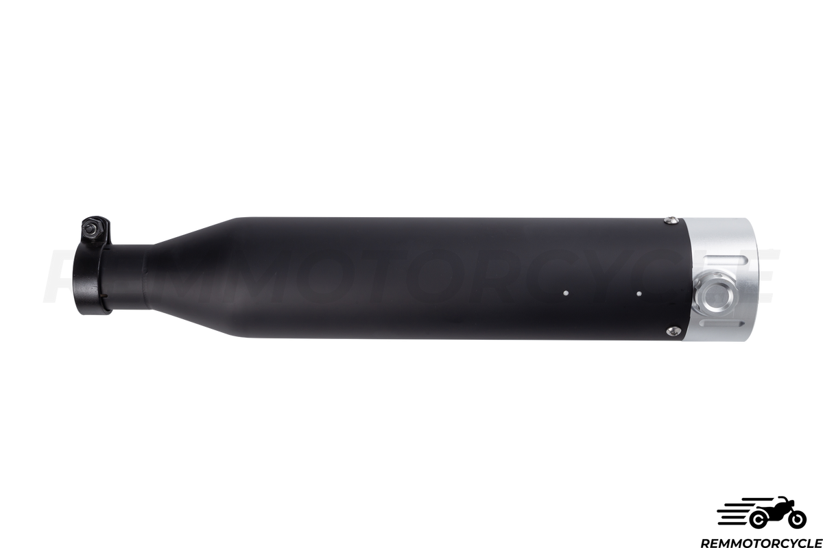 Schwarzer Auspuff im Schaltventil