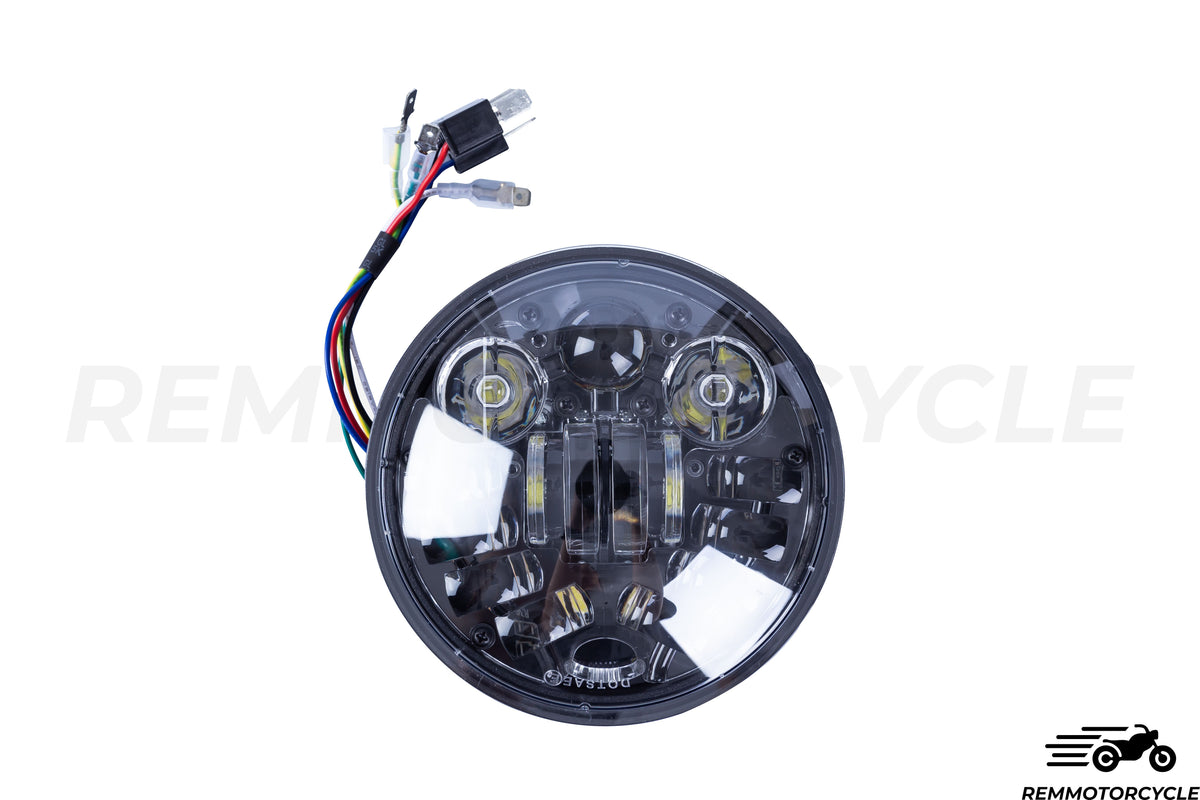 5.5&quot; round LED headlight Integrated turn signals Harley type