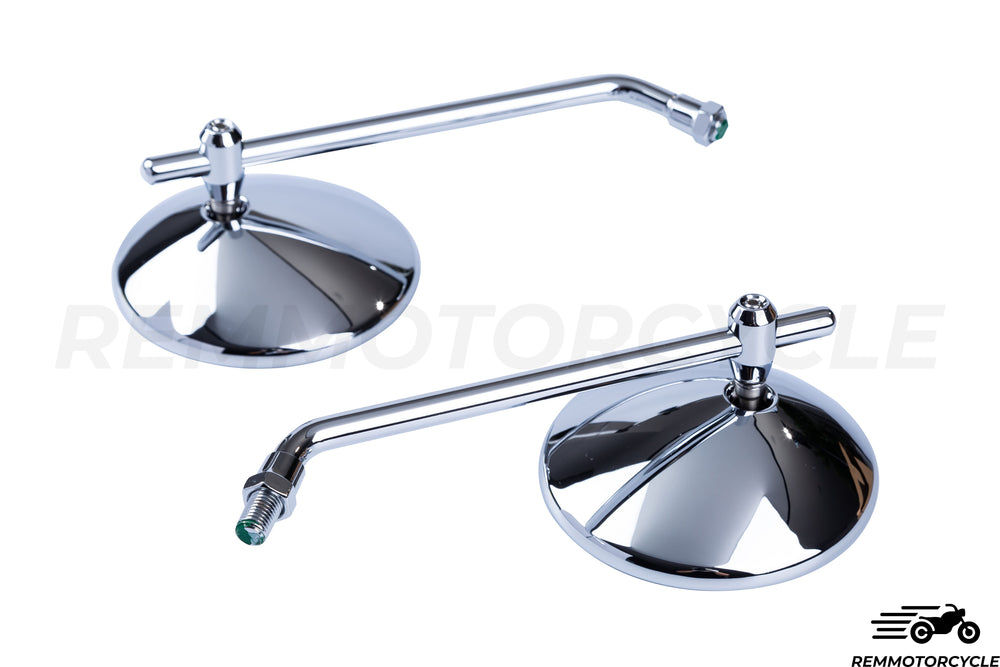 Classic chrome mirrors - REMMOTORCYCLE