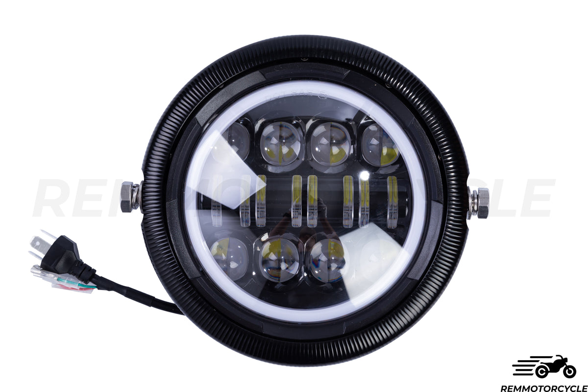 Projecteur LED Eye Angel DRL 7 pouces - Support Aluminium CNC