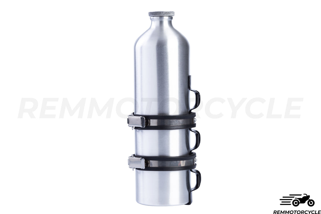 Zusätzliche Aluminium -Bounge -Motorradflaschenkappe 1,5 l mit Unterst -  REMMOTORCYCLE
