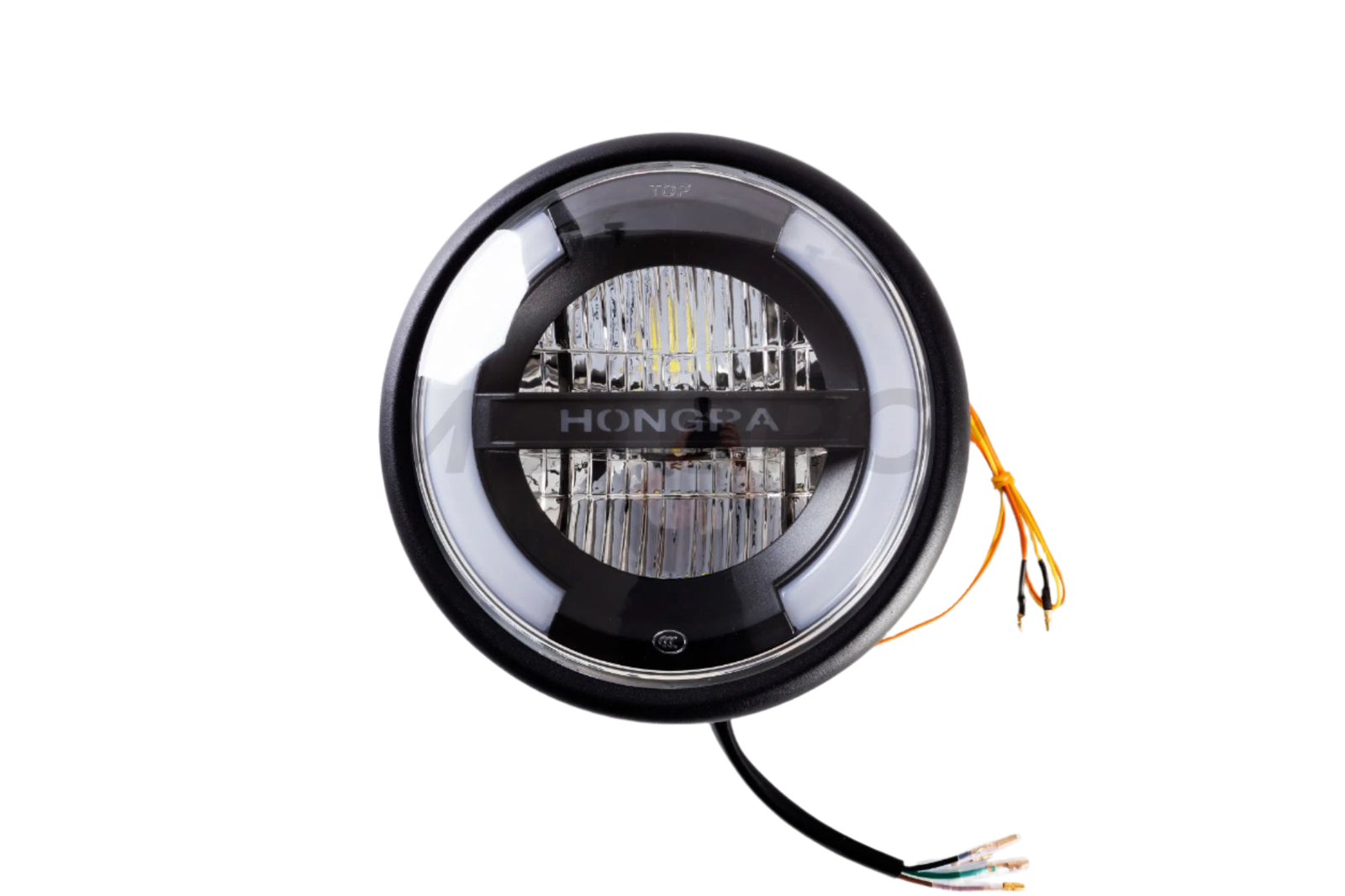 LED headlight with scrolling indicators