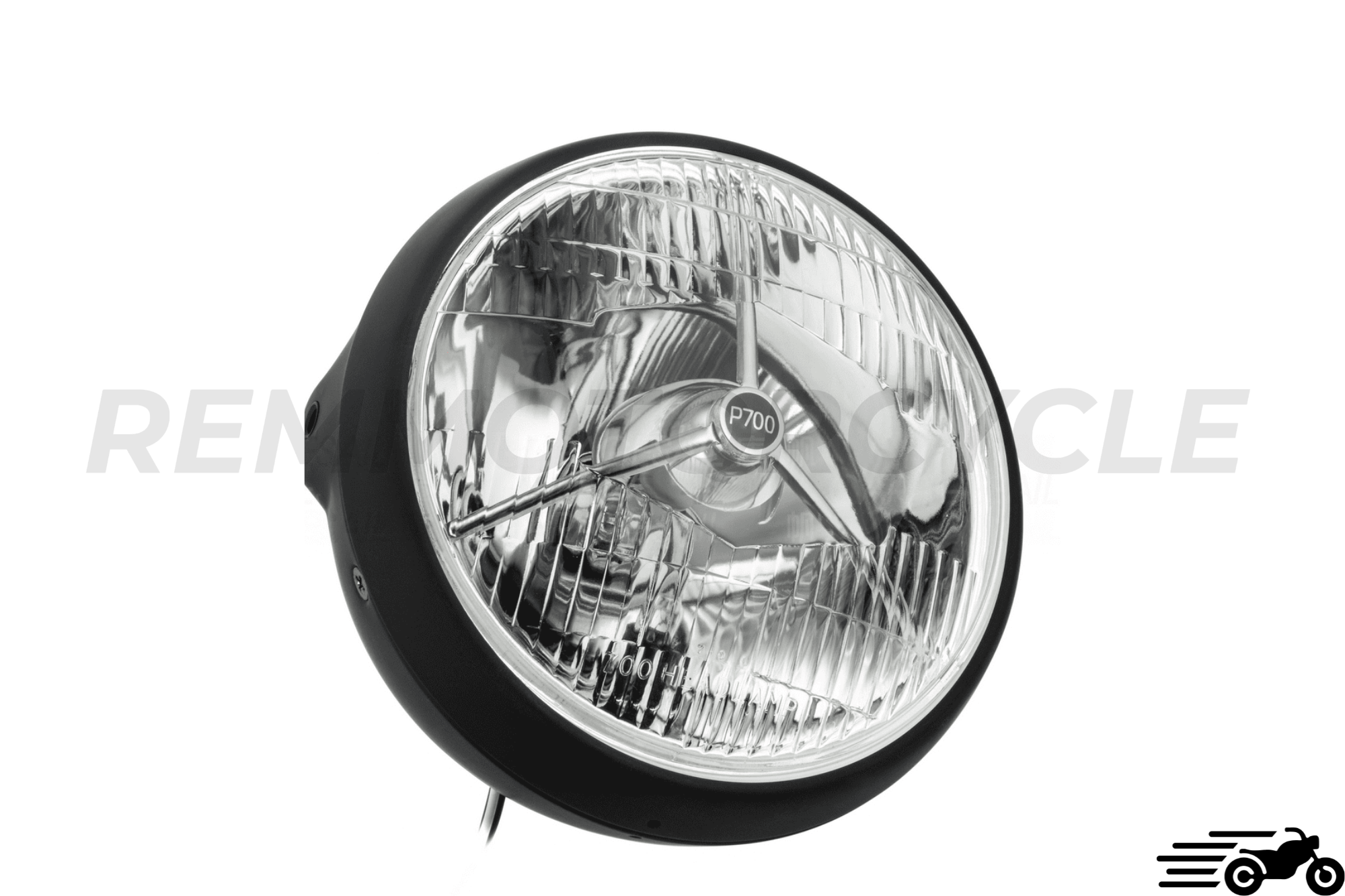 NATGIC motorfietskoplamp 14 cm, vintage retro motorfiets LED-koplamp met zwarte beugel (38 mm-51 mm) motorfiets groot-/dimlicht voor Harley, Honda, Cafe Racer (gele lichten NATGIC motorfietskoplamp 14 cm, vintage retro motorfiets LED-koplamp met zwarte beugel (38 mm-51 mm) motorfiets groot-/dimlicht voor Harley, Honda, Cafe Racer (gele lichten