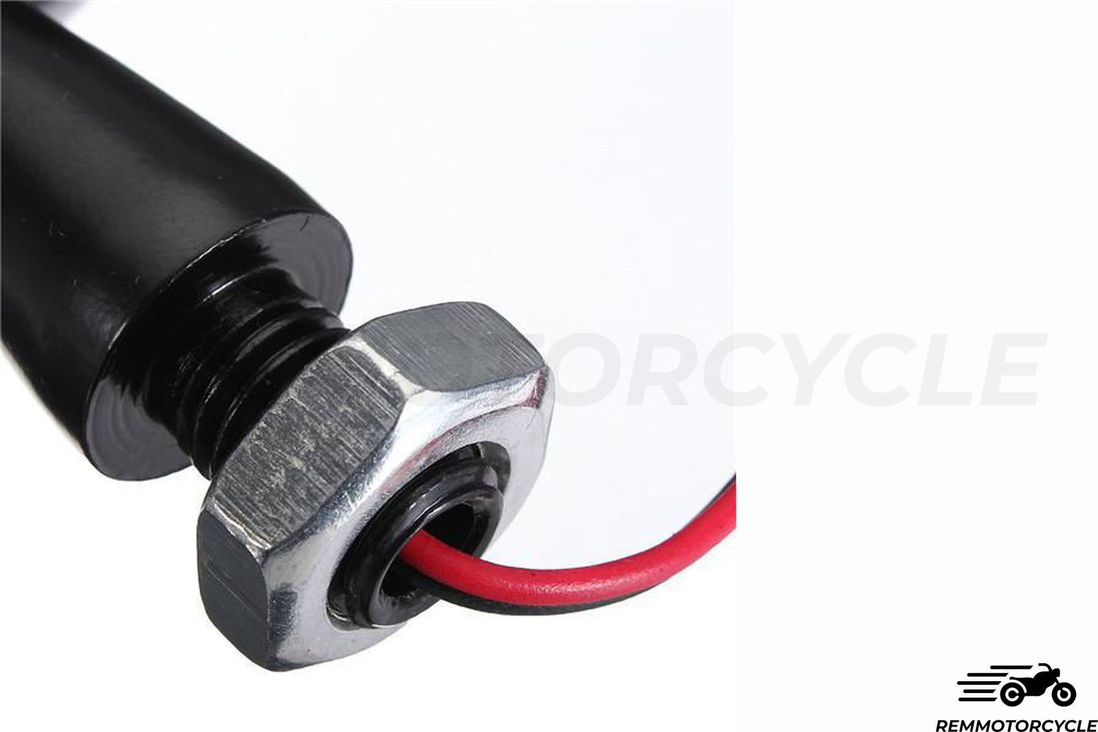 Sepasang petunjuk peluru hitam LED atau kanta berlainan krom