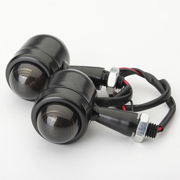 Paire de Clignotants Bullet Noir ou Chrome Différentes Lentilles - REMMOTORCYCLE