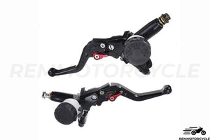 CNC master cylinder performance black and red 22 mm