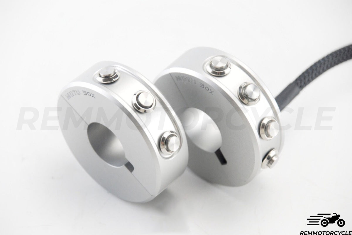 4 -Buttons Moto Moto Snap Black Buttons