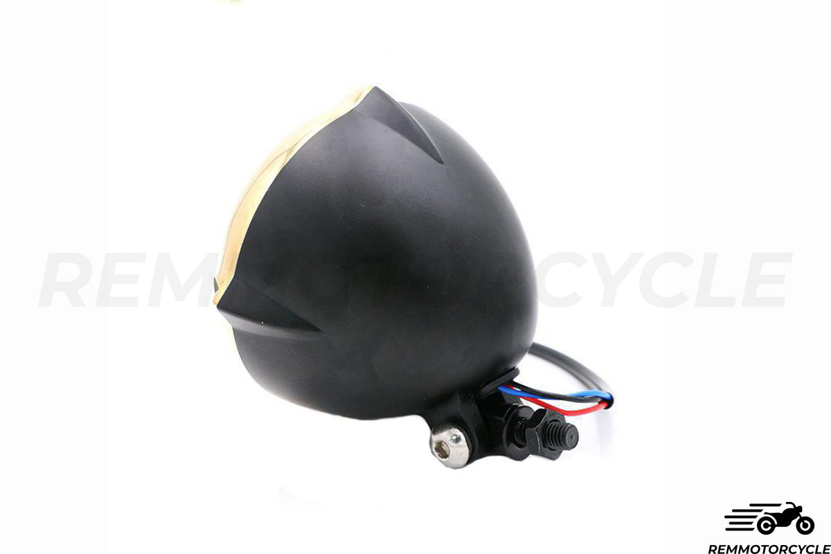 Upper front light 3 brass and chrome or black points