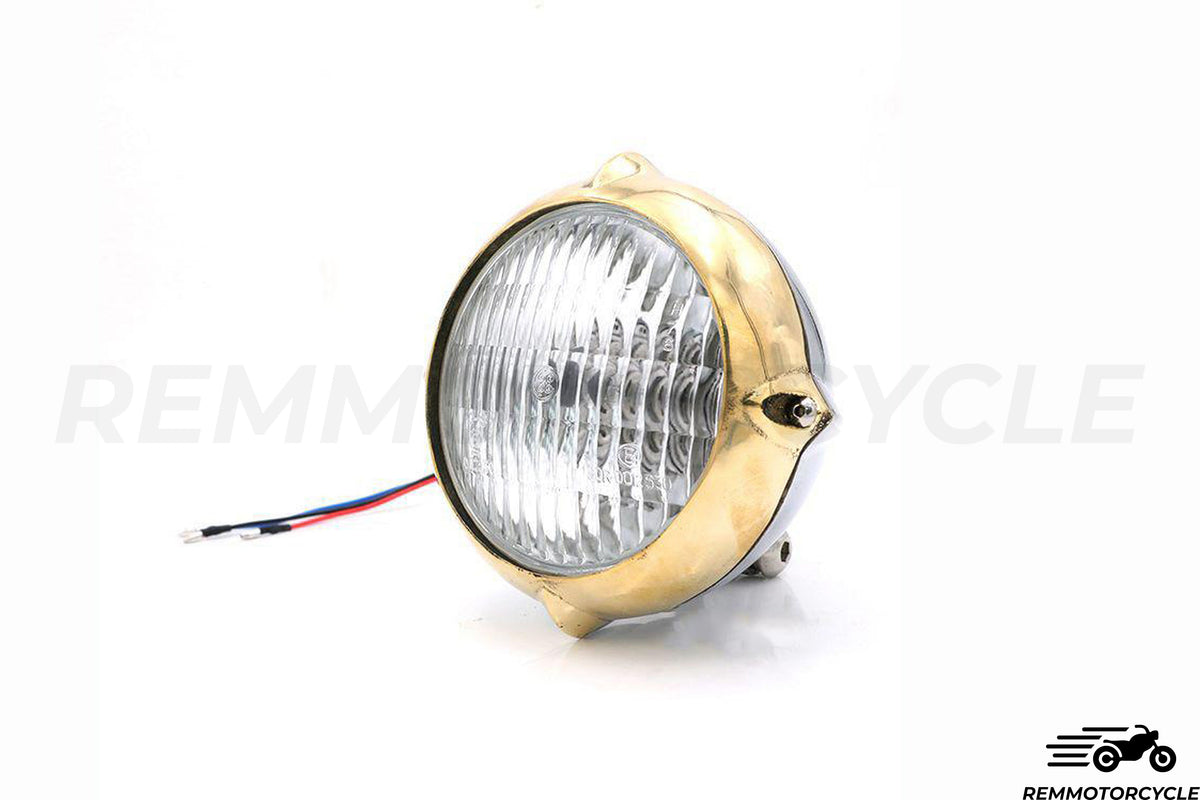 Upper front light 3 brass and chrome or black points