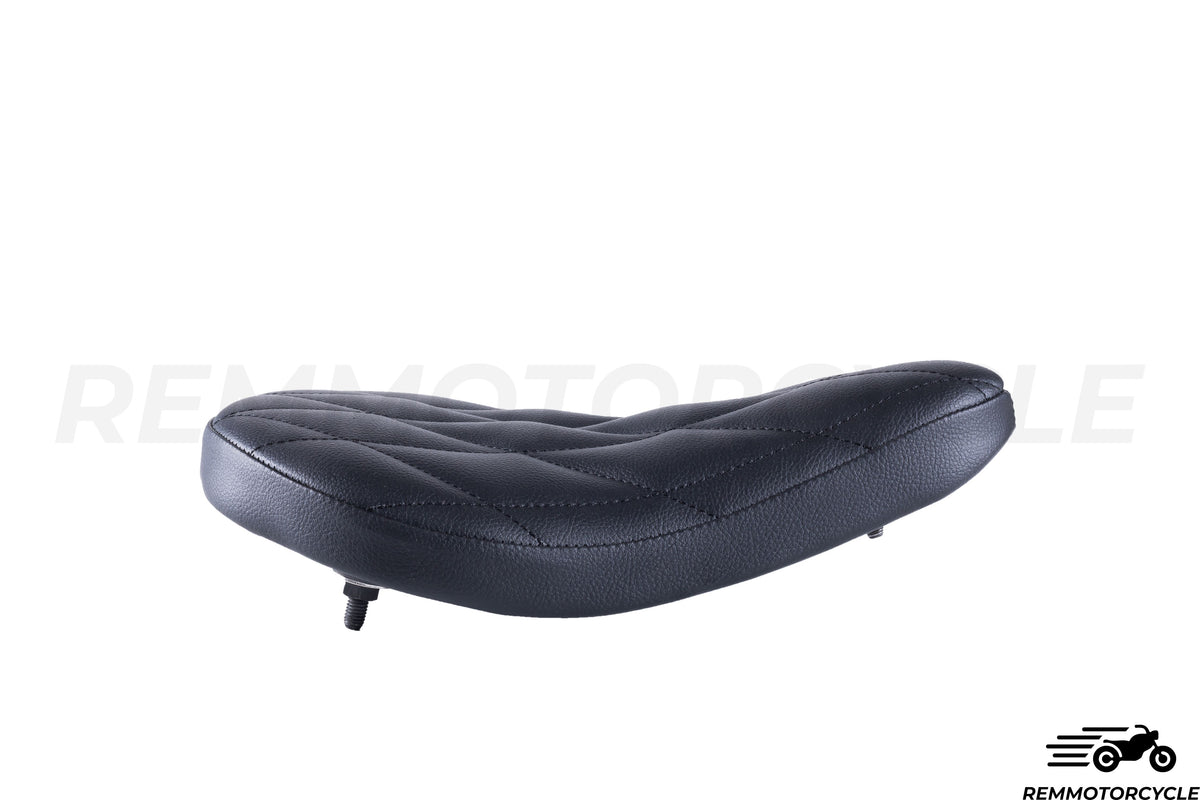 Selle Bobber Noir - Coutures Losanges