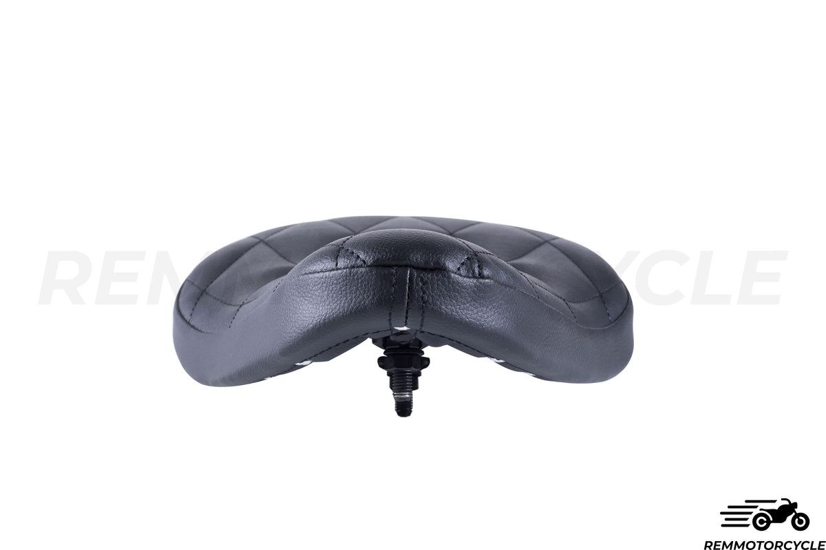 Selle Bobber Noir - Coutures Losanges