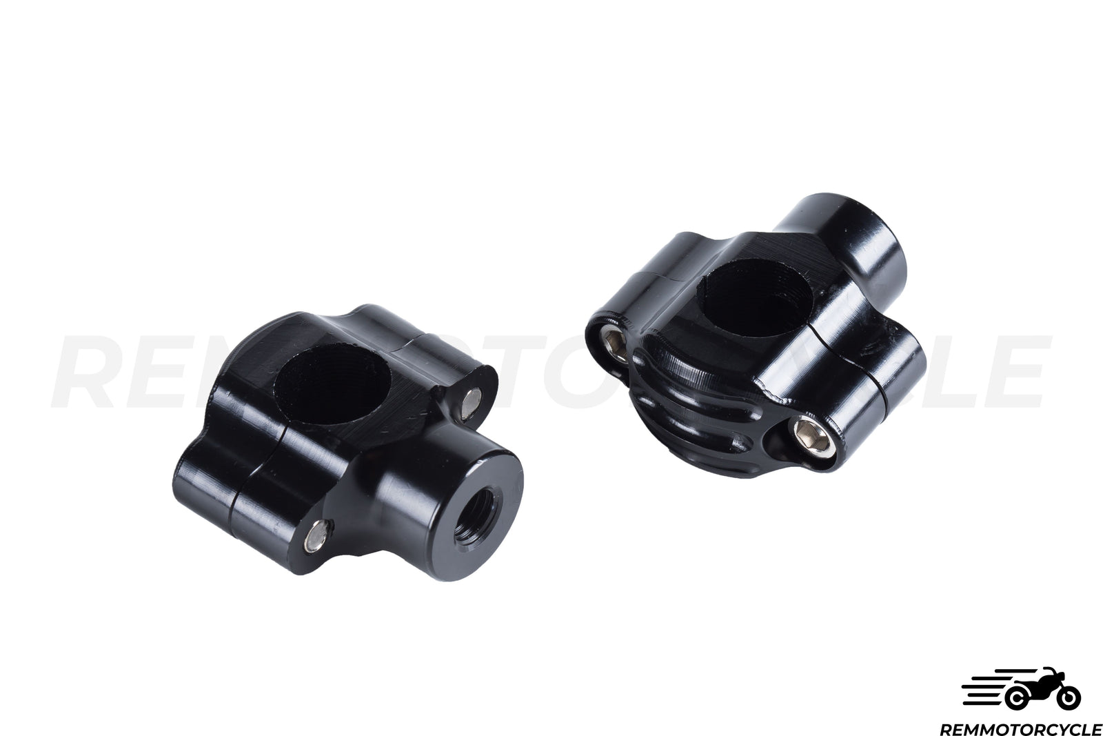 Pontets de Guidon de 22 mm ou 25 mm Chrome, Noir, Titane ou Laiton