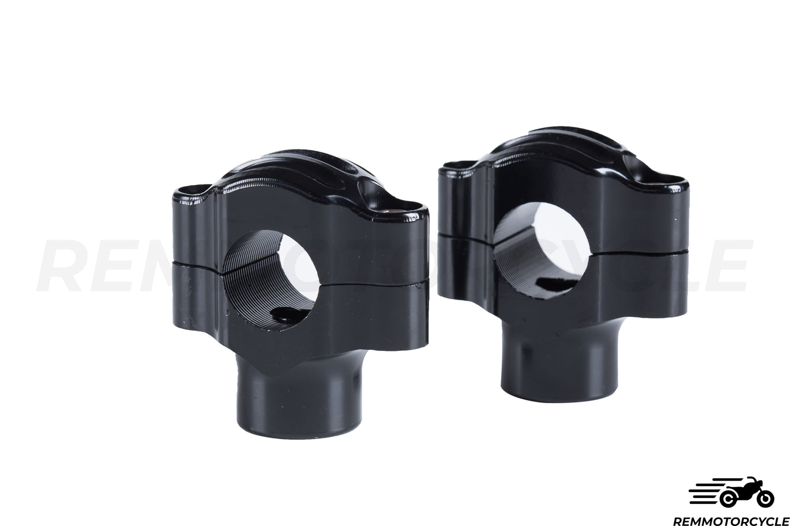 Pontets de Guidon de 22 mm ou 25 mm Chrome, Noir, Titane ou Laiton