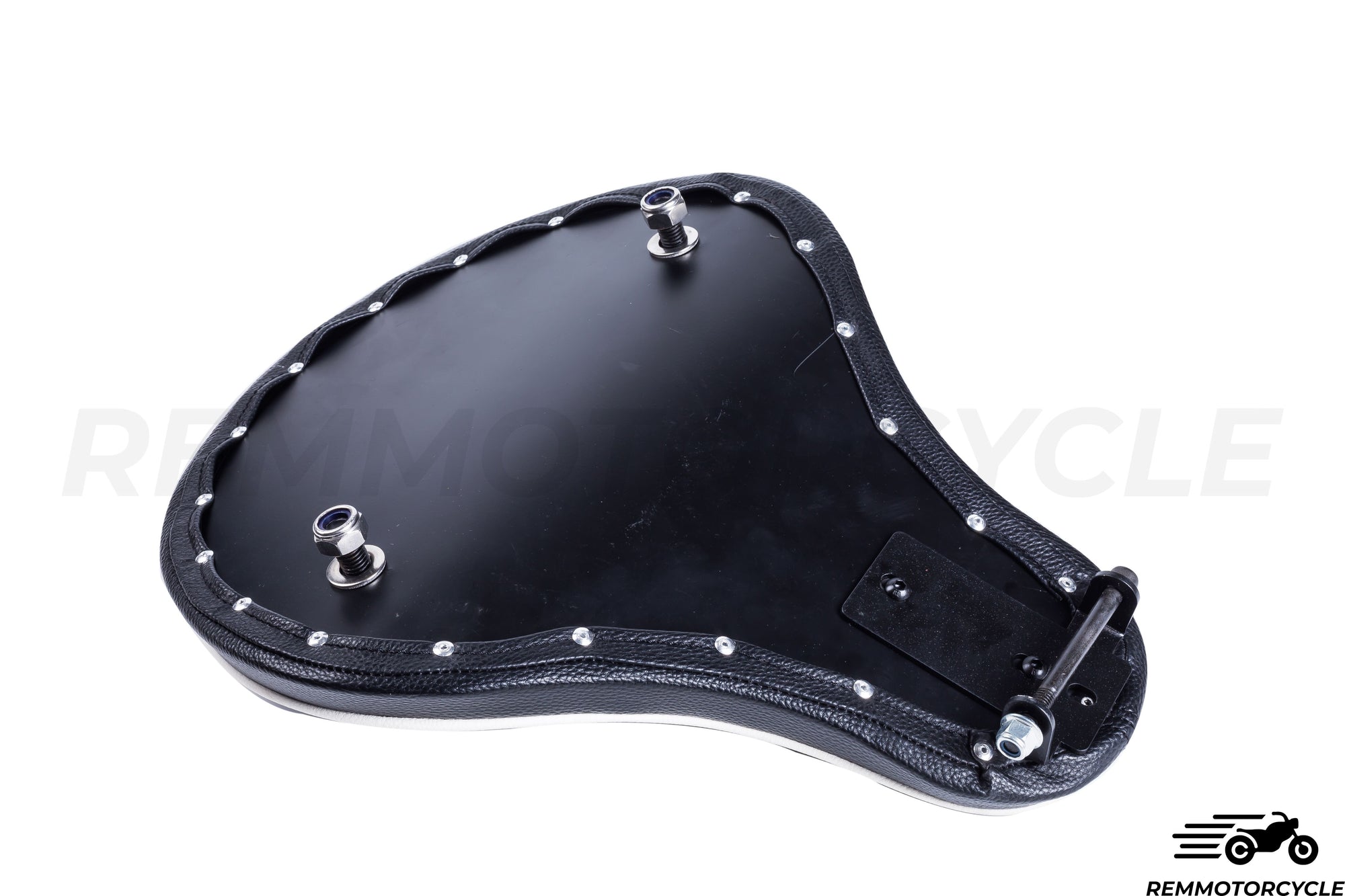 fahrradsattel chopper Black Solo Sattel Leder Diamond Bobber Chopper Sportster 883 1200