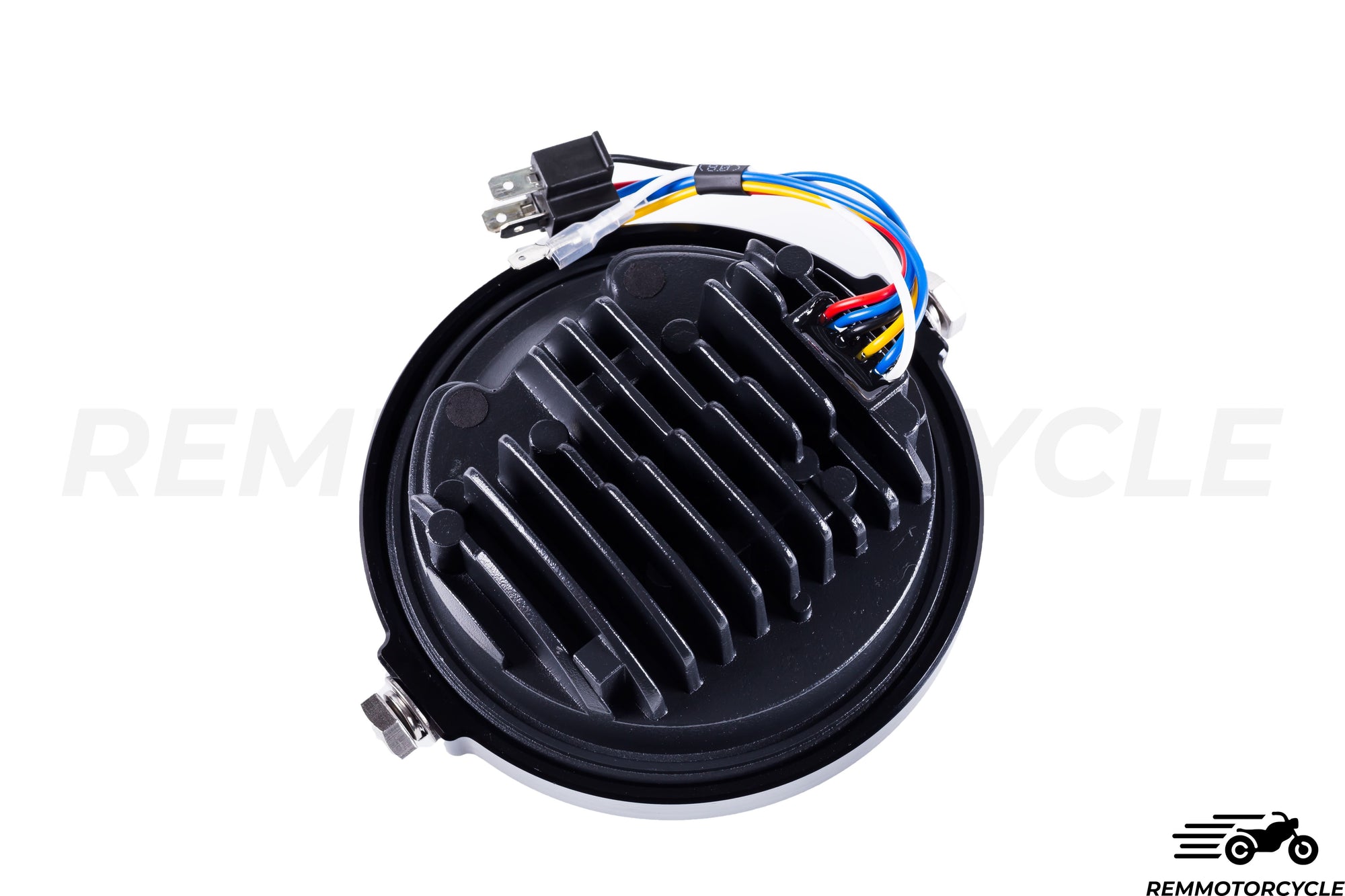 Phare LED Moto 5.75 Pouces Rond - DRL Clignotant Dynamique, Feux Route/Croisement, Étanche