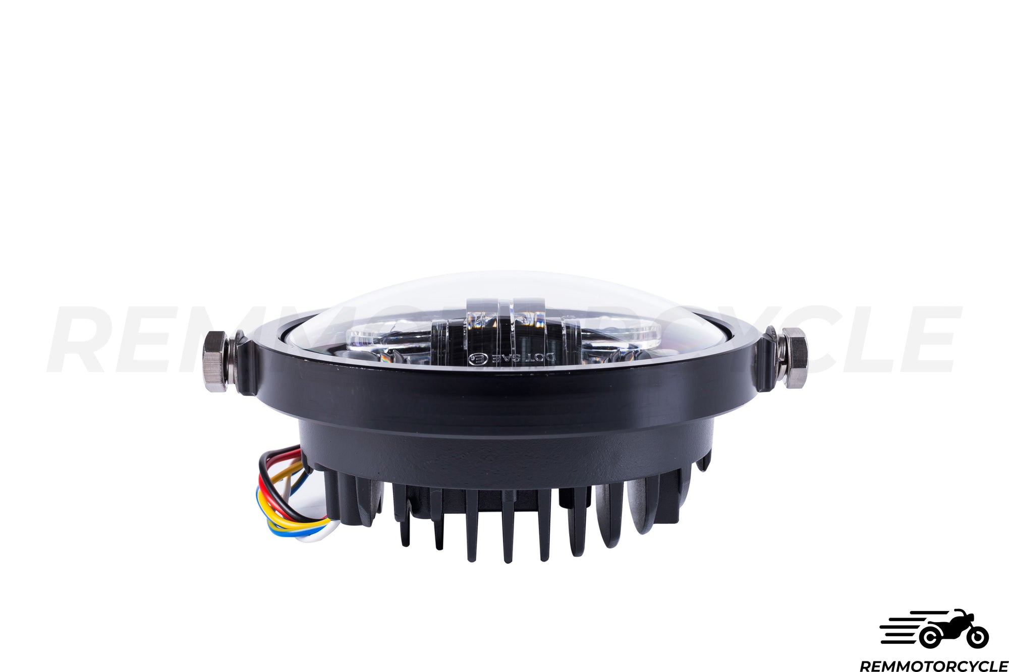 Phare LED Moto Rond 5.75" – 200W 20000LM – DRL Clignotant Dégradé, Feux De Route/Croisement, Antibrouillard – IP68