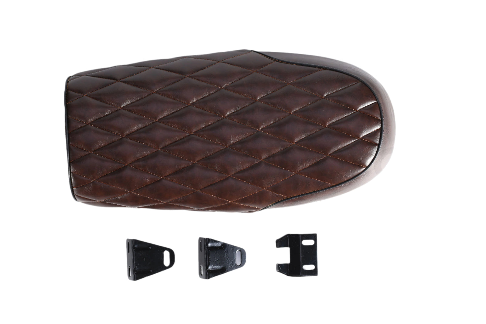 Pelana coklat losange plat vintaj