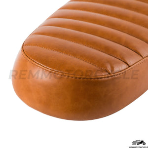 Light Brown Vintage Flat Leather Saddle