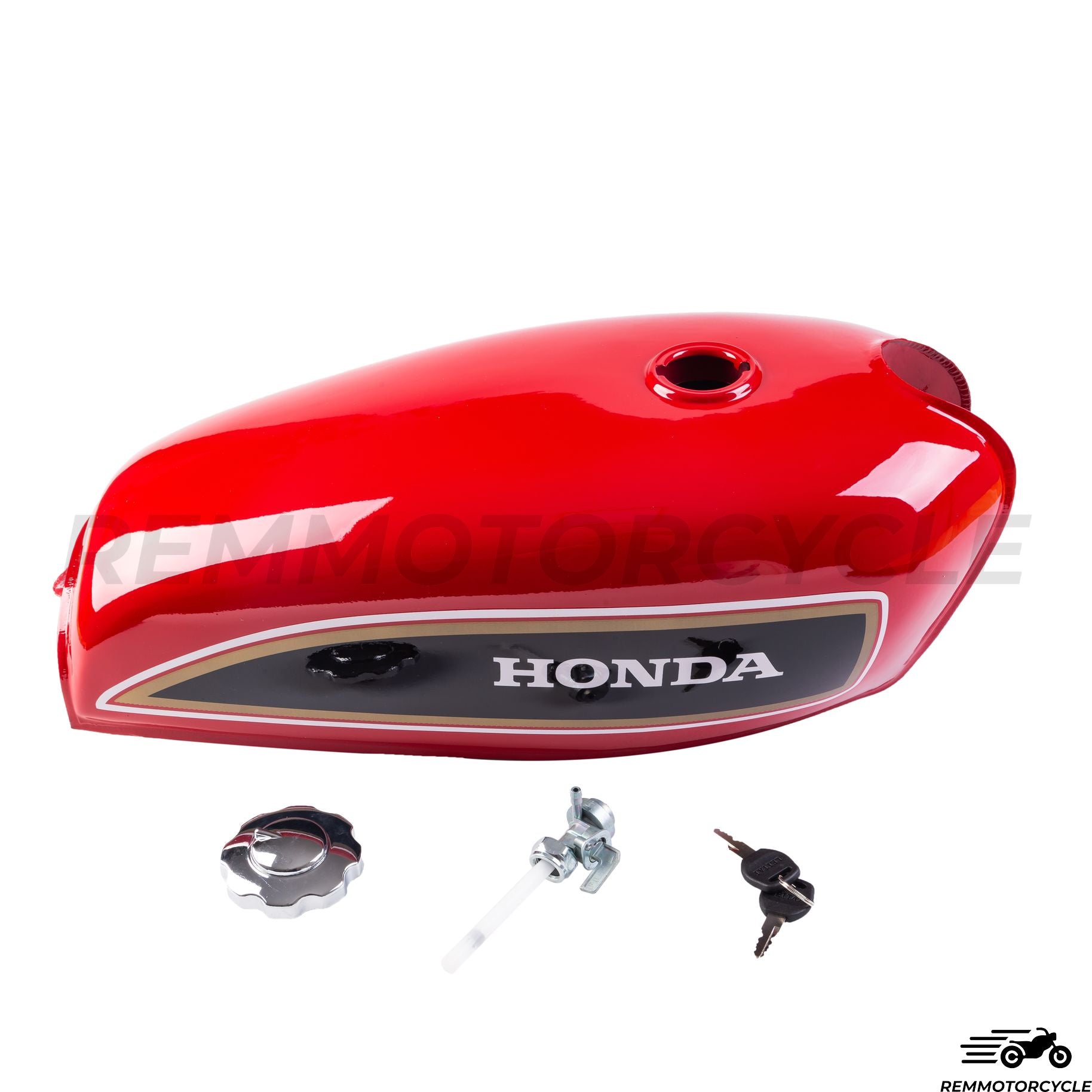 Honda red CB tank