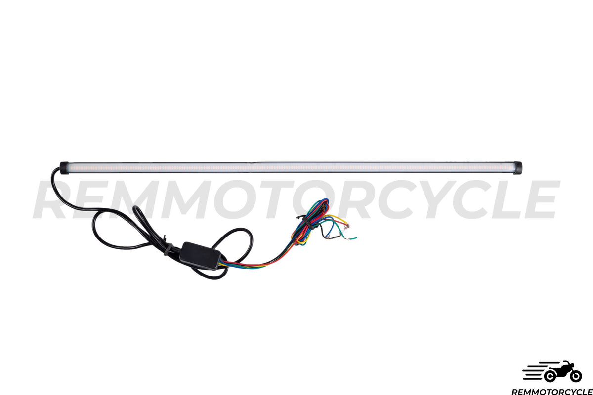 Bande LED moto Feux arrières avec Clignotant défilant - Modèle 45 cm