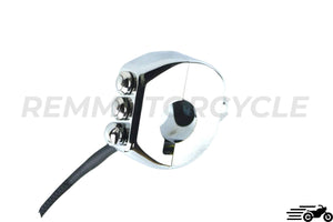 3-button CNC motorcycle switch + Black or Silver indicators