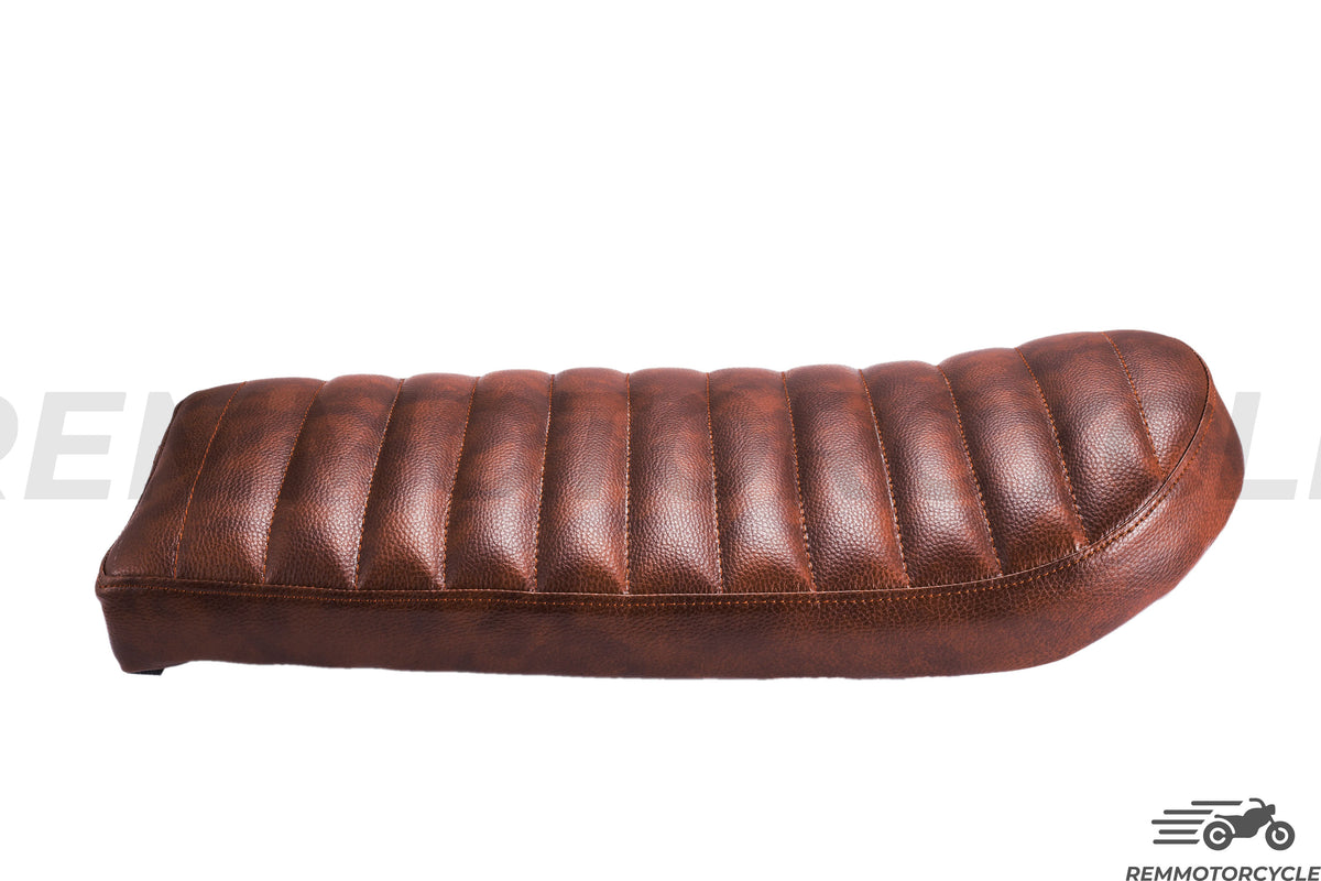 Rediced brown saddle Type 1 metal background 50 or 60 cm