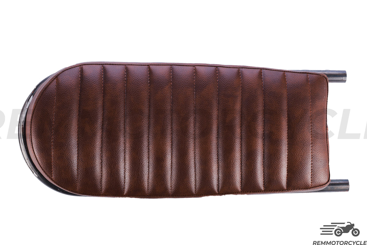 Rediceret brun sadel type 1 metal baggrund 50 cm med loop